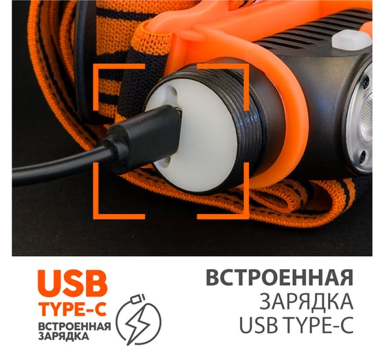 Налобный фонарь ЯРКИЙ ЛУЧ PANDA 2R 2xCREE XP-G3 max.800лм, 5 реж, Li-Ion аккум. 2600mAh, встр. ЗУ 4606400105695
