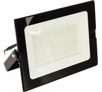 Прожектор Ultraflash LFL-005 C02 черный (LED SMD 50 Вт, 230В, 6500К) Ergolux 14411