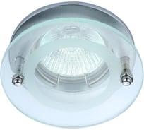 Встраиваемый спот POWERLIGHT 1xGU5,3x50W мат хром/стекло, алюм.литье 6210/1-4SCH