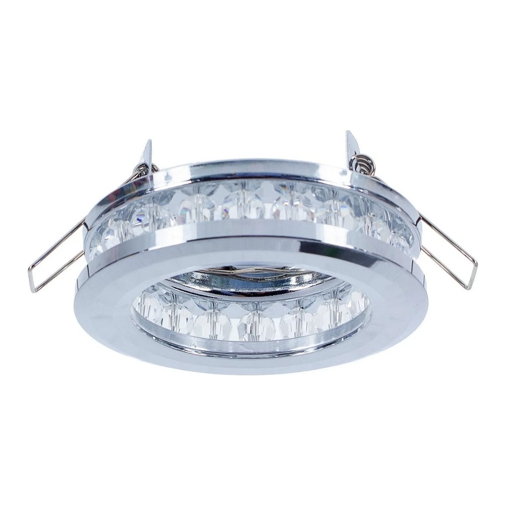 Встраиваемый спот POWERLIGHT 1xGU5,3x50W хром/хрусталь 6219/1-4CH ...