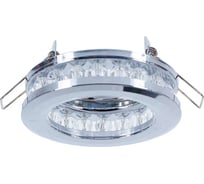 Встраиваемый спот POWERLIGHT 1xGU5,3x50W хром/хрусталь 6219/1-4CH