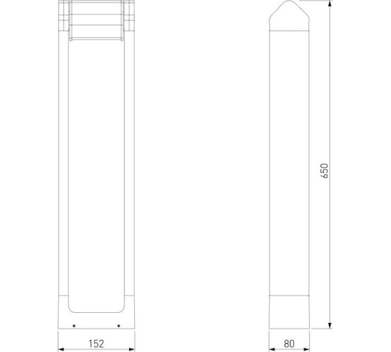Садово-парковый светильник со светодиодами Elektrostandard dors f led 35163/f черный a062881