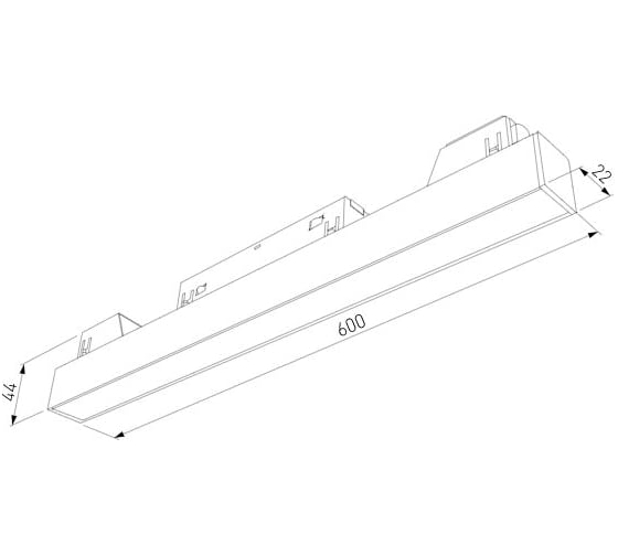 Умный трековый светильник Elektrostandard Slim magnetic 20w 2700-6500k dim l02 85077/01 чёрный a063540