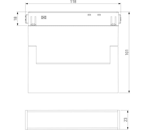 Умный трековый светильник Elektrostandard Slim magnetic 6w 2700-6500k dim kos 85081/01 чёрный a063542