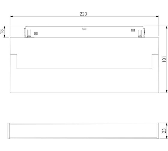 Умный трековый светильник Elektrostandard Slim magnetic 12w 2700-6500k dim kos 85082/01 чёрный a063543