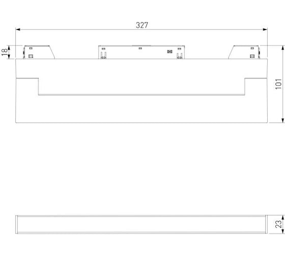 Умный трековый светильник Elektrostandard Slim magnetic 18w 2700-6500k dim kos 85083/01 чёрный a063544