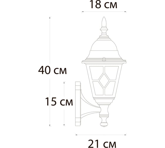 Уличный настенный светильник ARTE LAMP madrid A1541AL-1BN