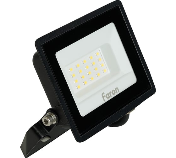 Светодиодный прожектор FERON 2835 SMD 30W 6400K IP65 AC220V/50Hz, черный с матовым стеклом LL-920 32101