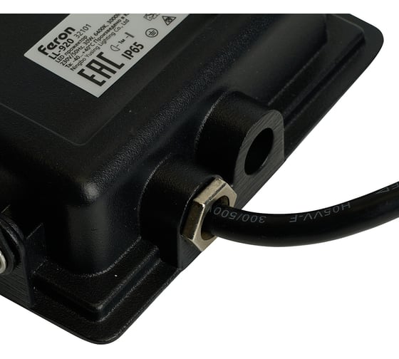Светодиодный прожектор FERON 2835 SMD 30W 6400K IP65 AC220V/50Hz, черный с матовым стеклом LL-920 32101