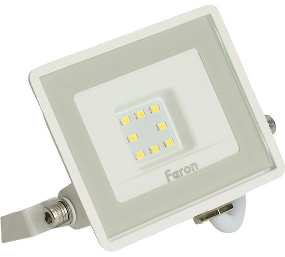 Светодиодный прожектор 2835 SMD 10W 6400K IP65 AC220V/50Hz, белый FERON LL-918 29491