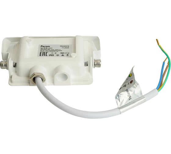 Светодиодный прожектор 2835 SMD 10W 6400K IP65 AC220V/50Hz, белый FERON LL-918 29491