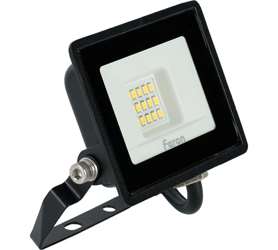 Светодиодный прожектор 2835 SMD 20W 6400K IP65 черный с матовым стеклом FERON LL-919 29492