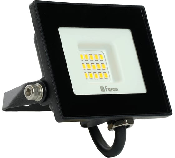 Светодиодный прожектор FERON LL-919 2835 SMD 20W 4000K IP65 AC220V/50Hz, черный 29493
