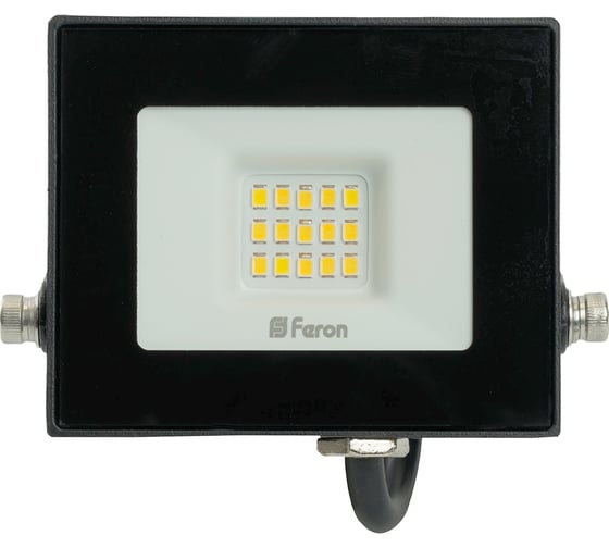 Светодиодный прожектор FERON LL-919 2835 SMD 20W 4000K IP65 AC220V/50Hz, черный 29493
