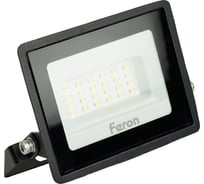 Светодиодный прожектор 2835 SMD 30W 4000K IP65 AC220V/50Hz, черный FERON LL-920 29495