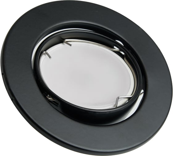 Потолочный встраиваемый светильник FERON dl11 mr16 50w g5.3 черный матовый 48466