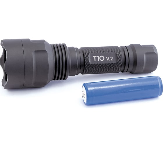 Фонарь 400лм, 3 режима, Li-ion 18650 2200mAh ЯРКИЙ ЛУЧ T10 v.2 CREE XP-G2 4606400105688