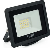 Светодиодный прожектор SAFFIT SFL90-20 2835SMD, 20W 6400K AC220V/50Hz IP65, черный в компактном корпусе 55064 15690194