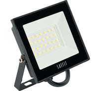 Светодиодный прожектор SAFFIT SFL90-30 2835SMD, 30W 6400K AC220V/50Hz IP65, черный в компактном корпусе 55065
