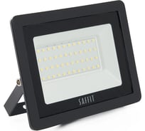 Светодиодный прожектор SAFFIT SFL90-50 2835SMD, 50W 6400K AC220V/50Hz IP65, черный в компактном корпусе 55066