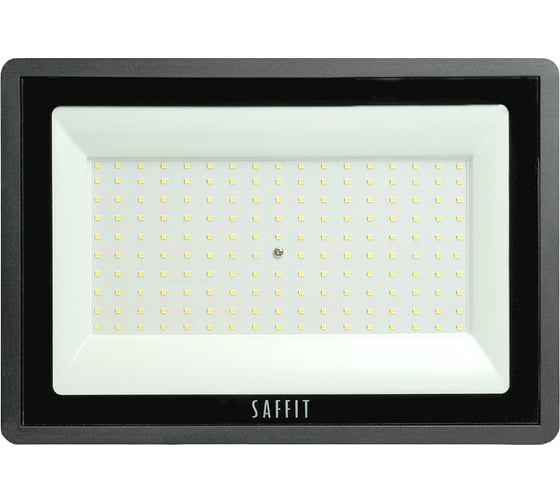 Светодиодный прожектор SAFFIT SFL90-150 2835SMD, 150W 6400K AC220V/50Hz IP65, черный в компактном корпусе 55069