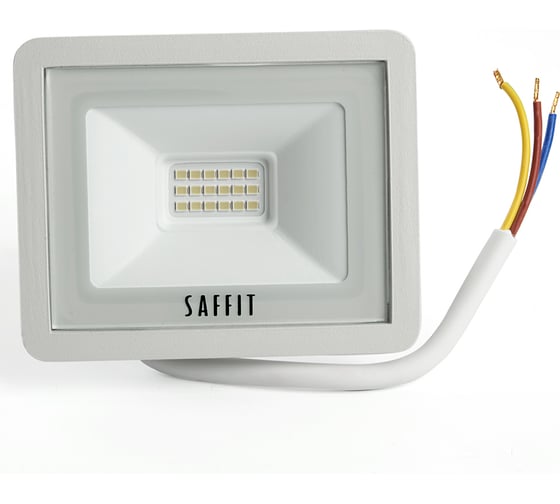 Светодиодный прожектор SAFFIT SFL90-20 2835SMD, 20W 6400K IP65, белый в компактном корпусе 55071