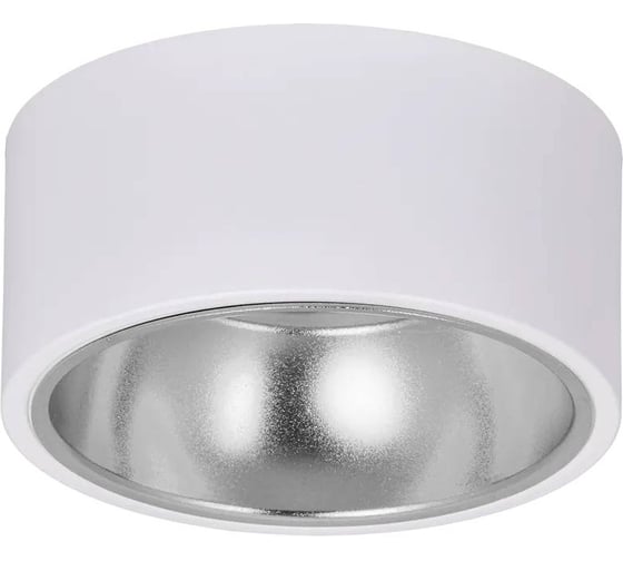 Накладной потолочный светильник IEK Lighting 4017 под лампу gx53 белый/хром LT-UPB0-4017-GX53-1-K54