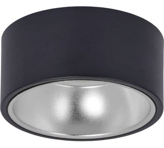 Накладной потолочный светильник IEK Lighting 4017 под лампу gx53 черный/хром LT-UPB0-4017-GX53-1-K56