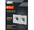 Встраиваемый светильник IEK Lighting 4102 под лампу 2хmr16 квадрат пластиковый белый LT-UVB0-4102-GU05-2-K01 6