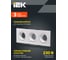 Встраиваемый светильник IEK Lighting 4103 под лампу 3хmr16 квадрат пластиковый белый LT-UVB0-4103-GU05-3-K01 6