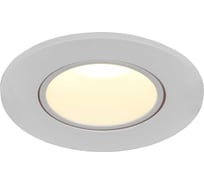Встраиваемый светильник IEK Lighting 4104 под лампу mr16 круг пластиковый белый LT-UVB0-4104-GU05-1-K01