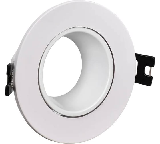 Встраиваемый светильник IEK Lighting 4104 под лампу mr16 круг пластиковый белый LT-UVB0-4104-GU05-1-K01