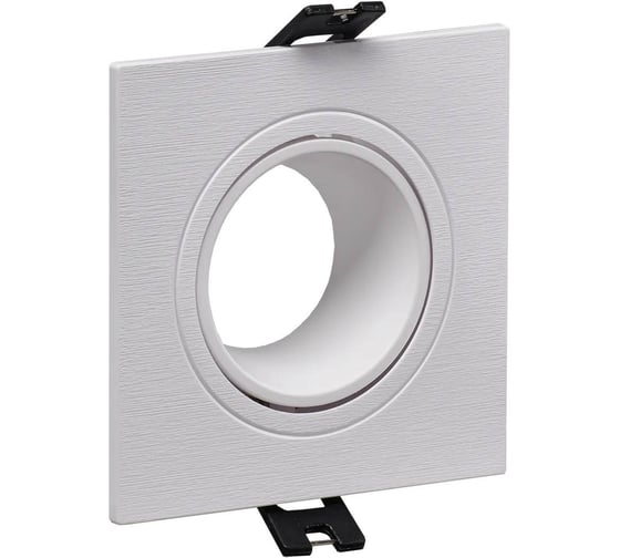 Встраиваемый светильник IEK Lighting 4101 под лампу mr16 квадрат пластиковый белый LT-UVB0-4101-GU05-1-K01