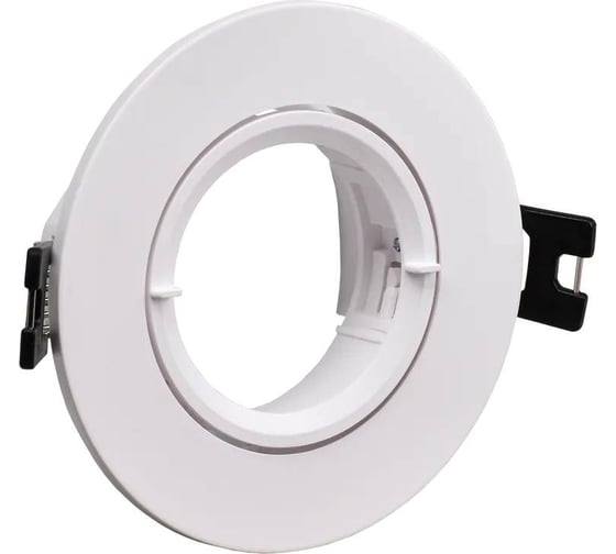 Встраиваемый светильник IEK Lighting 4105 под лампу mr16 круг пластиковый белый LT-UVB0-4105-GU05-1-K01