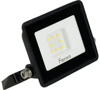 Светодиодный прожектор Feron 2835 SMD 10W 6400K IP65 AC220V/50Hz, черный с матовым стеклом, LL-918 29489