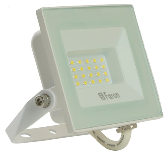Светодиодный прожектор Feron LL-920 2835 SMD 30W 6400K IP65 AC220V/50Hz белый с матовым стеклом 29496