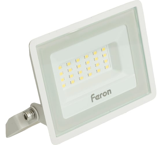 Светодиодный прожектор Feron 2835 SMD 30W 6400K IP65 AC220V/50Hz, белый с матовым стеклом, LL-920 29496