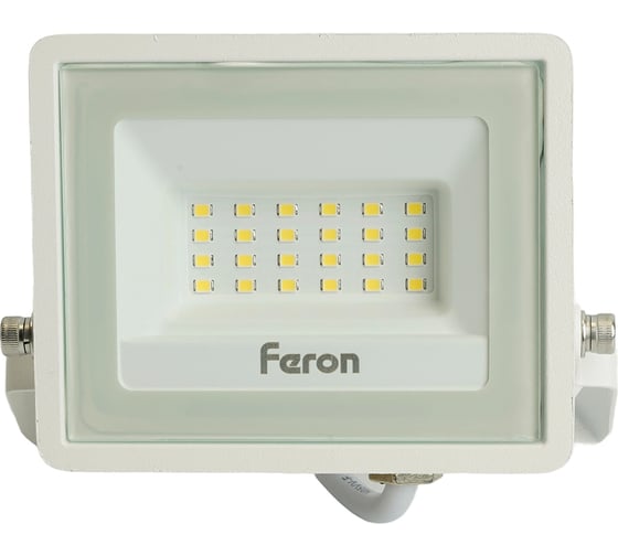 Светодиодный прожектор Feron 2835 SMD 30W 6400K IP65 AC220V/50Hz, белый с матовым стеклом, LL-920 29496