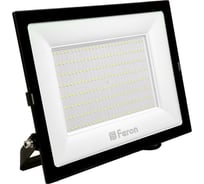 Светодиодный прожектор Feron LL-924 2835 SMD 200W 6400K IP65 AC220V/50Hz, черный с матовым стеклом 29499 15694021