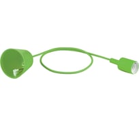 Патрон для ламп со шнуром Feron LH127 1м 230V E27 зеленый 22357