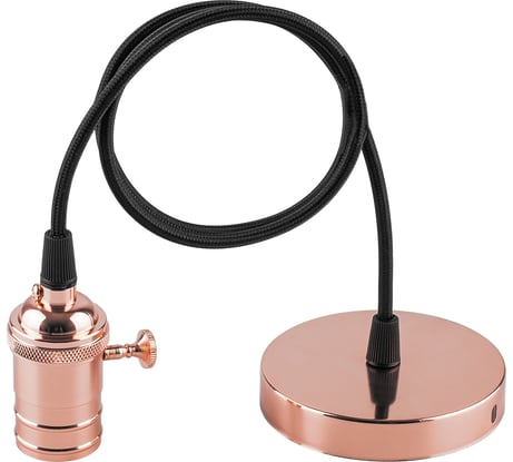 Патрон для ламп со шнуром Feron LH129 1м 230V E27 медь 22367