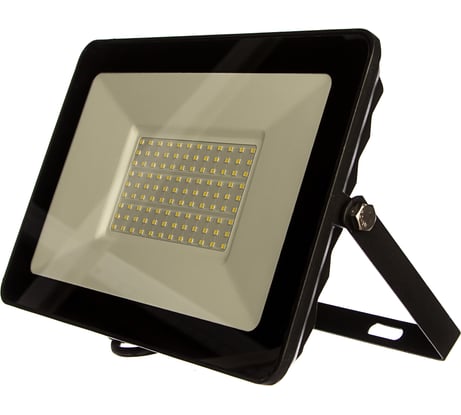 Светодиодный энергосберегающий плоский прожектор СОЮЗ SFLSLED-DOB-100-865-BL-IP65 1291