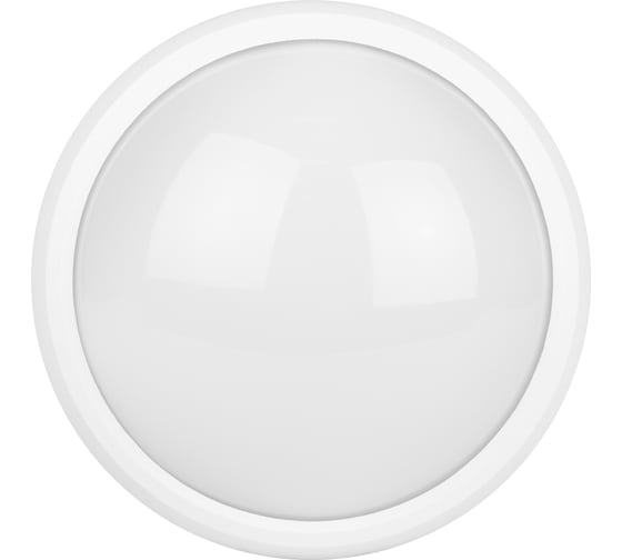 Светодиодный светильник ЭРА SPB-1-08 W IP54 8Вт 4000К 640лм круг 180х75 БЕЛ 24/288 Б0017326