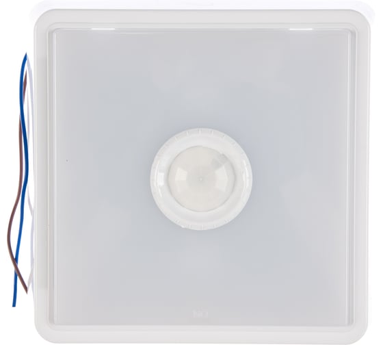 Светодиодный светильник ЭРА SPB-4-10-4K-MWS 10Вт 4000К 800лм квадрат 190x38 БЕЛ с настраиваемым датчиком движения 20/420 Б0022450 1