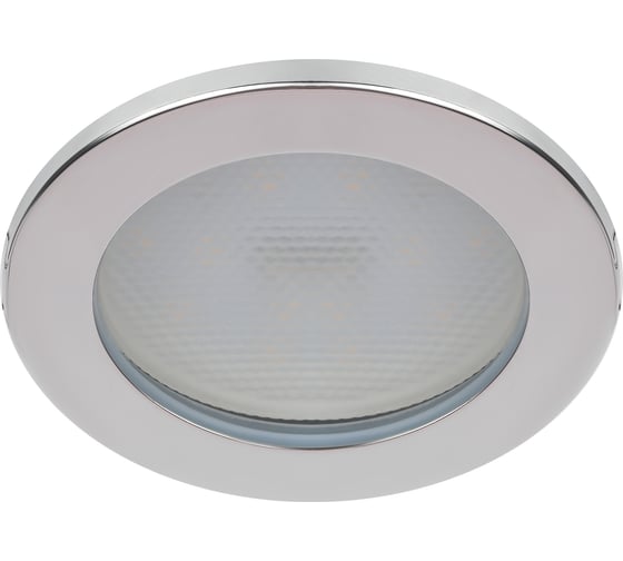 Влагозащищенный встраиваемый светильник ЭРА KL95 CH GX53, IP44, хром Б0055811