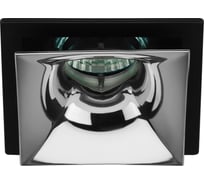 Декоративный встраиваемый светильник ЭРА KL102 BK/CH MR16, GU5.3, черный хром Б0056356