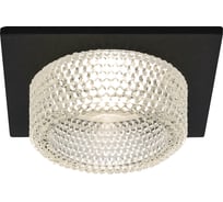 Декоративный встраиваемый светильник ЭРА DK110 BK/CL MR16, GU5.3, черный/прозрачный Б0058422