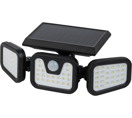 Уличный светильник ЭРА ERAFS01205 на солнечной батарее, настенный с датчиком, движения Б0057601