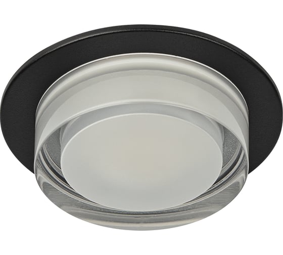 Декоративный встраиваемый светильник ЭРА DK107 BK MR16, GU5.3, черный Б0058397