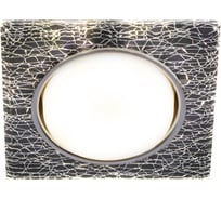 Встраиваемый светильник со светодиодной подсветкой ЭРА DK LD50 WH/BK GX53, белый/черный Б0057469